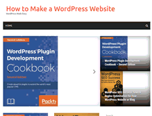Tablet Screenshot of howtomakeawordpresswebsite.com